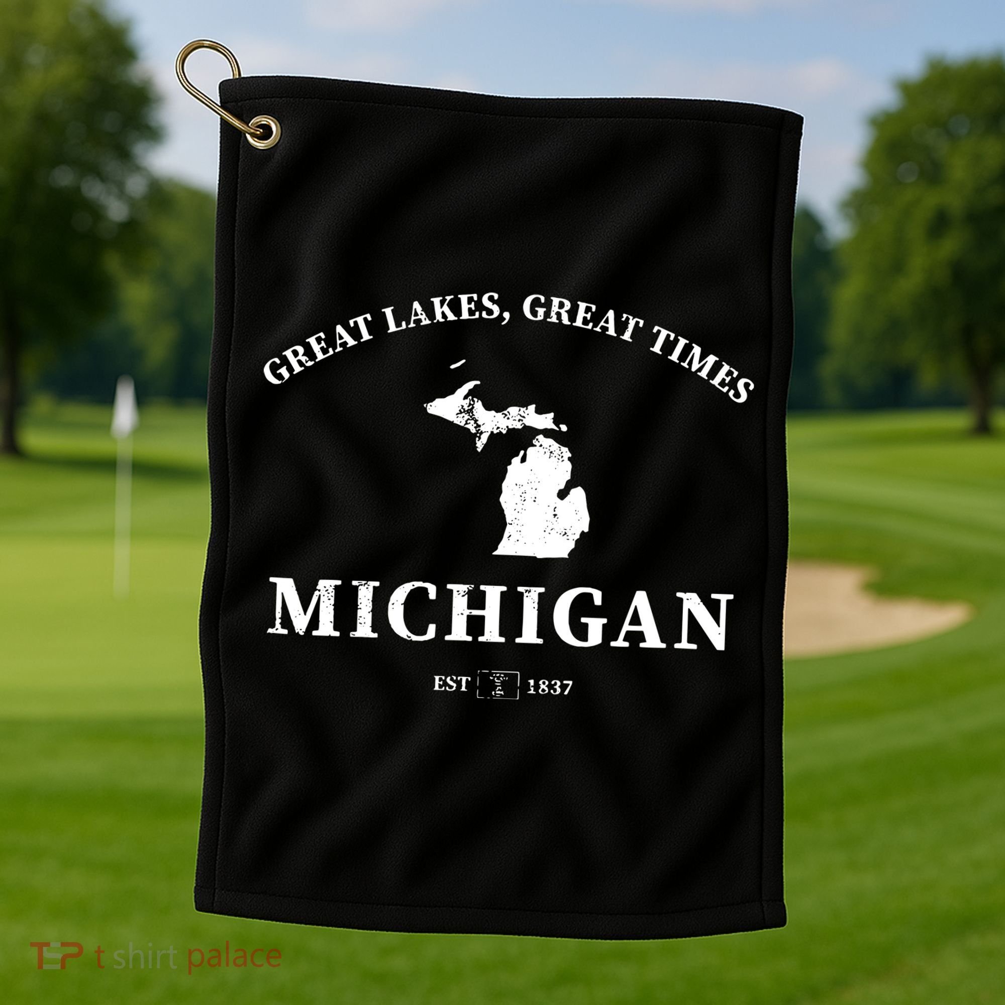 Michigan Great Lakes Great Times Golf Towel
