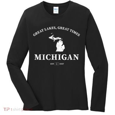 Michigan Great Lakes Great Times Women's Long Sleeve Shirt