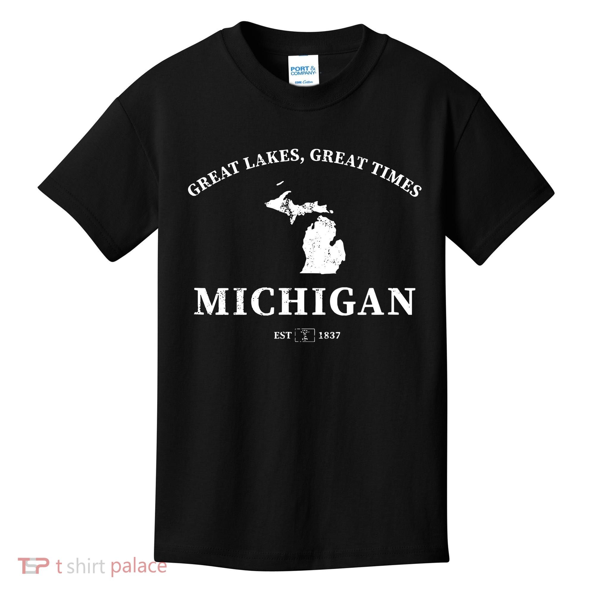 Michigan Great Lakes Great Times Kids T-Shirt