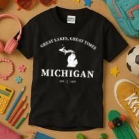 Michigan Great Lakes Great Times Kids T-Shirt thumb 3
