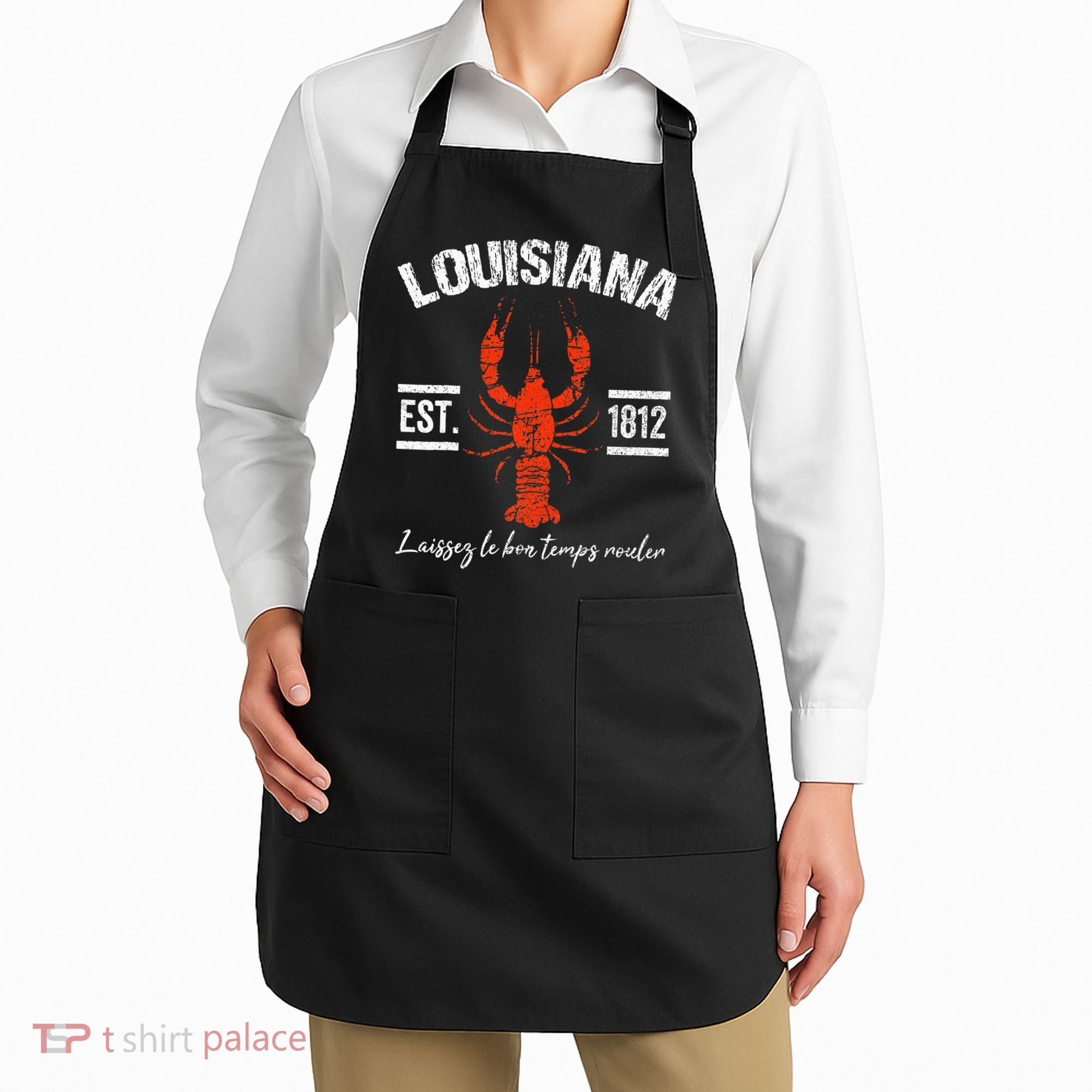 Mardi Gras Louisiana Crawfish Tee New Orleans Men Women Gift Apron