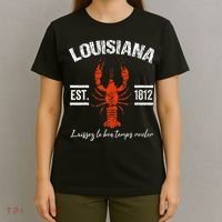 Mardi Gras Louisiana Crawfish Tee New Orleans Men Women Gift T-Shirt thumb 4
