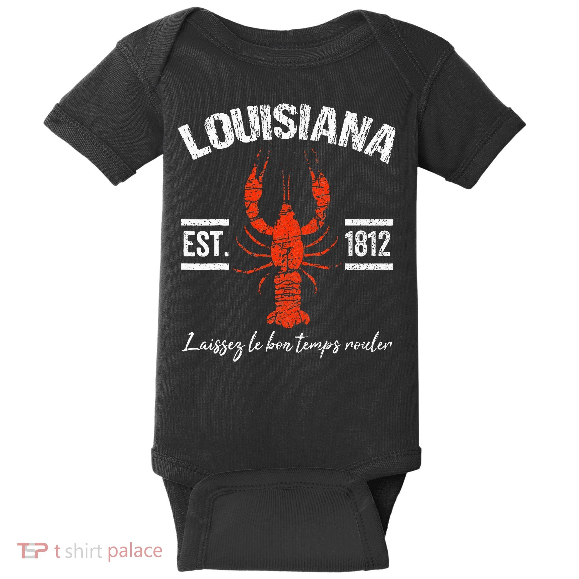 Mardi Gras Louisiana Crawfish Tee New Orleans Men Women Gift Baby Bodysuit