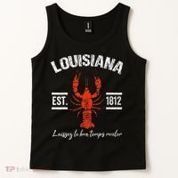 Mardi Gras Louisiana Crawfish Tee New Orleans Men Women Gift Tank Top thumb 2