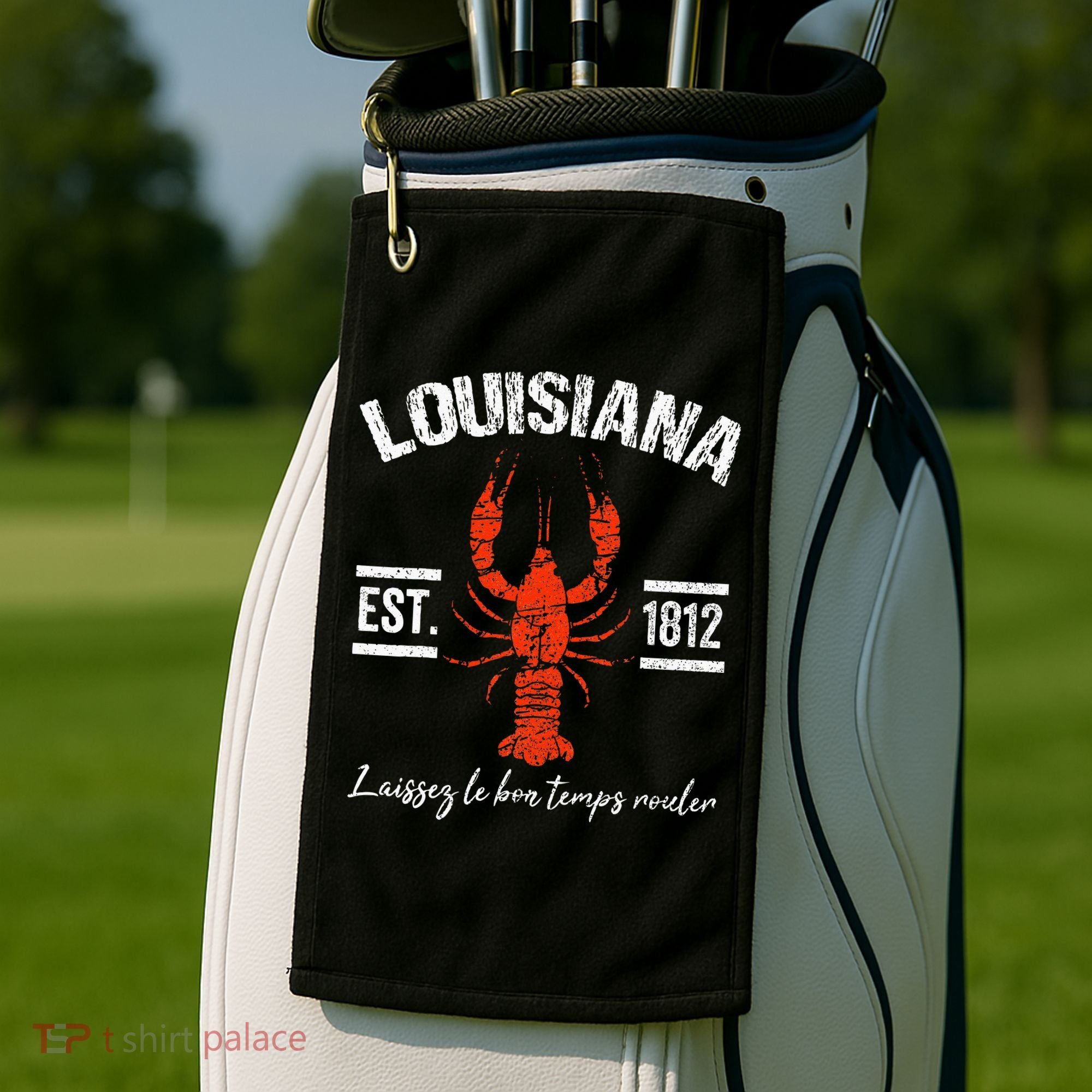 Mardi Gras Louisiana Crawfish Tee New Orleans Men Women Gift Golf Towel