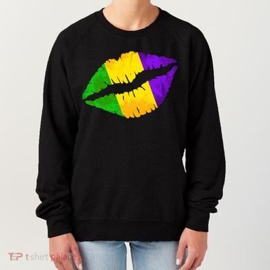 Mardi Gras Lips Design Women's Sweatshirt