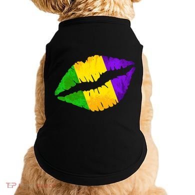 Mardi Gras Lips Design Doggie Tank