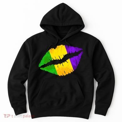 Mardi Gras Lips Design Hoodie