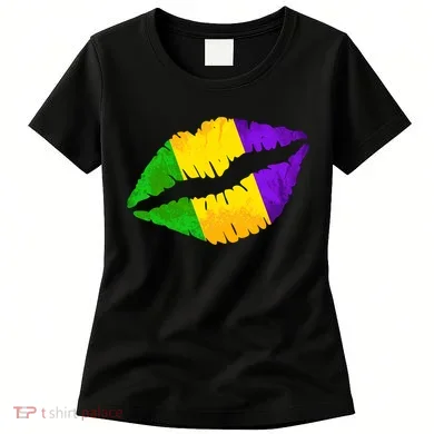 Mardi Gras Lips Design Women's T-Shirt