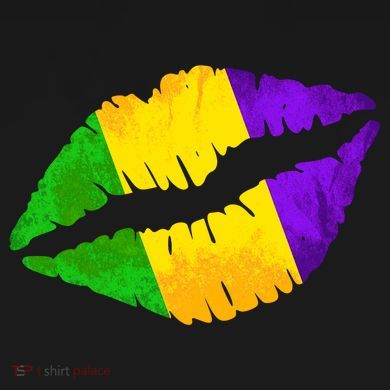 Mardi Gras Lips Design Kids Hoodie