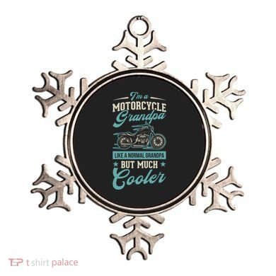 Motorcycle Grandpa Like A Normal Grandpa But Much Cooler Gift Ornament