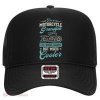 Motorcycle Grandpa Like A Normal Grandpa But Much Cooler Gift Hat thumb 0