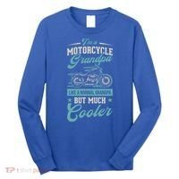 Motorcycle Grandpa Like A Normal Grandpa But Much Cooler Gift Long Sleeve Shirt thumb 0