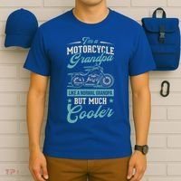 Motorcycle Grandpa Like A Normal Grandpa But Much Cooler Gift T-Shirt thumb 6