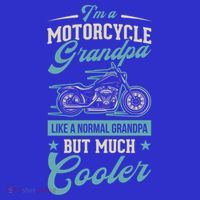 Motorcycle Grandpa Like A Normal Grandpa But Much Cooler Gift Polo thumb 2
