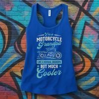 Motorcycle Grandpa Like A Normal Grandpa But Much Cooler Gift Women's Tank Top thumb 3