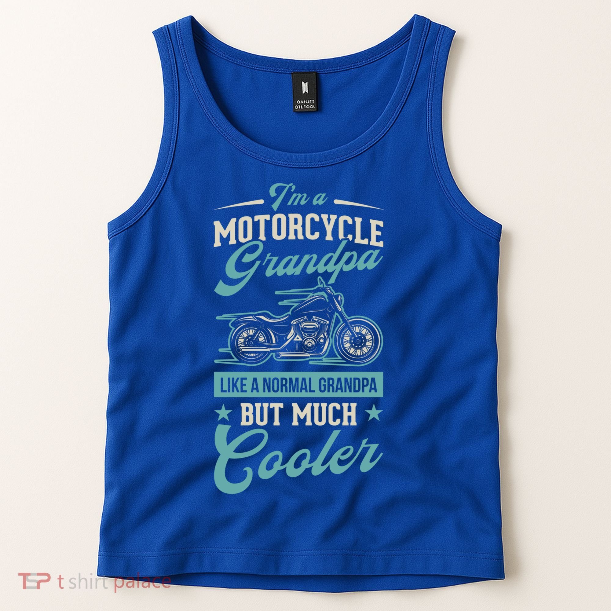Motorcycle Grandpa Like A Normal Grandpa But Much Cooler Gift Tank Top