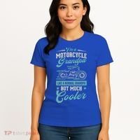 Motorcycle Grandpa Like A Normal Grandpa But Much Cooler Gift Women's T-Shirt thumb 4