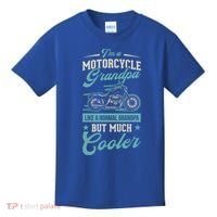 Motorcycle Grandpa Like A Normal Grandpa But Much Cooler Gift Kids T-Shirt thumb 0