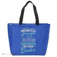 Motorcycle Grandpa Like A Normal Grandpa But Much Cooler Gift Tote Bag thumb 0