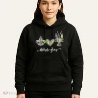 Mardi Gras Logo Heart Hoodie thumb 5