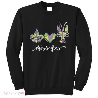 Mardi Gras Logo Heart Sweatshirt