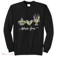 Mardi Gras Logo Heart Sweatshirt thumb 0