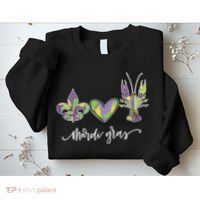 Mardi Gras Logo Heart Sweatshirt thumb 2
