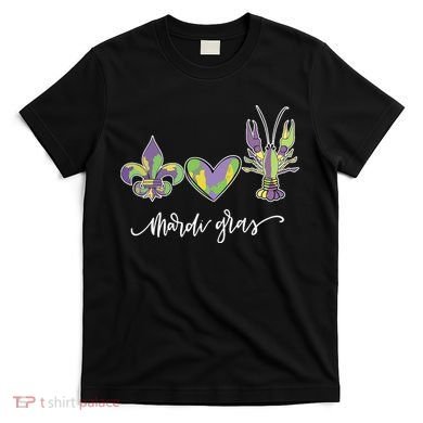 Mardi Gras Logo Heart T-Shirt