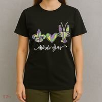 Mardi Gras Logo Heart T-Shirt thumb 4