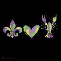 Mardi Gras Logo Heart Coffee Mug thumb 5