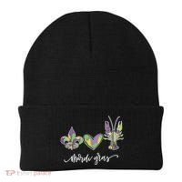 Mardi Gras Logo Heart Beanie thumb 0