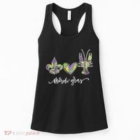 Mardi Gras Logo Heart Women's Tank Top thumb 0