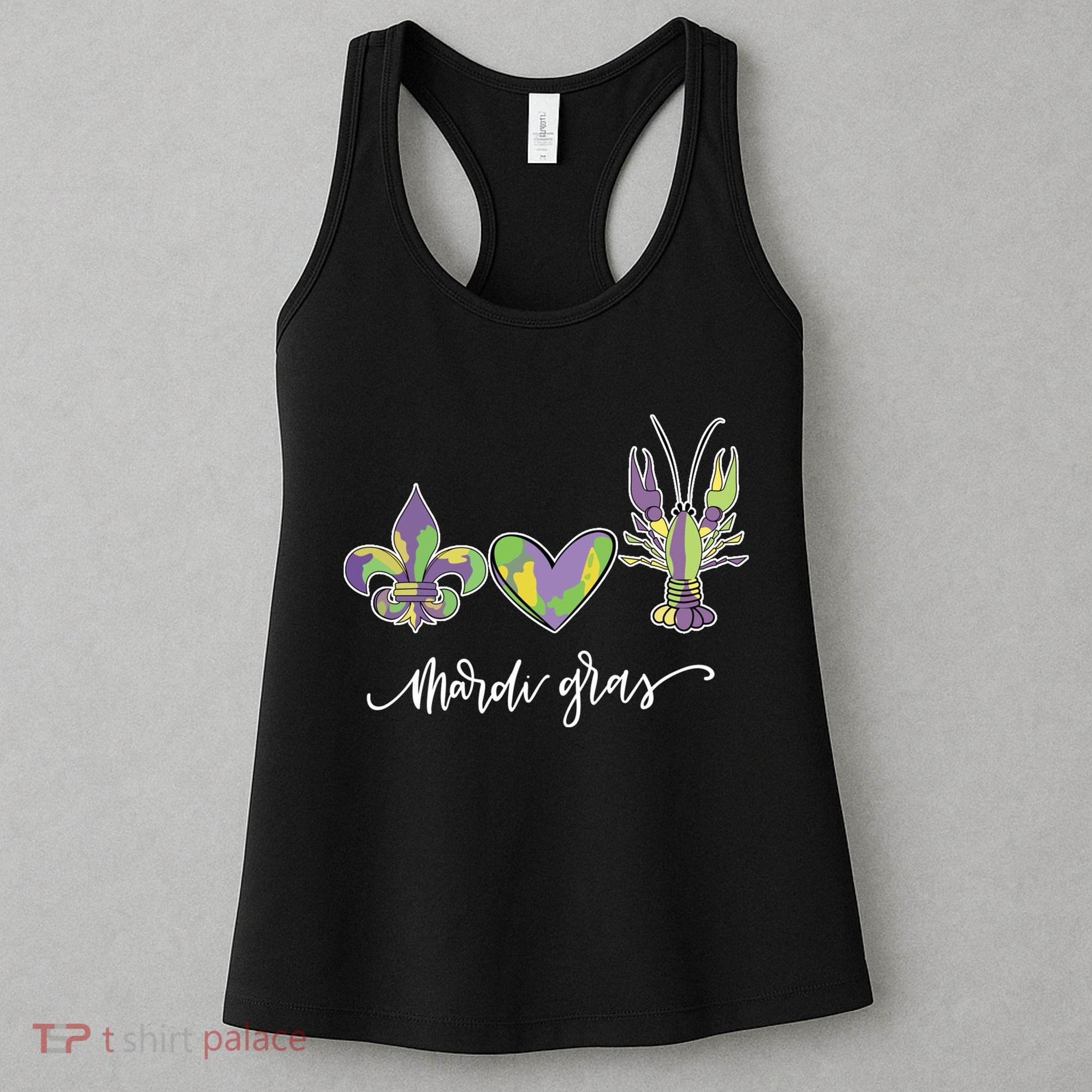 Mardi Gras Logo Heart Women's Tank Top