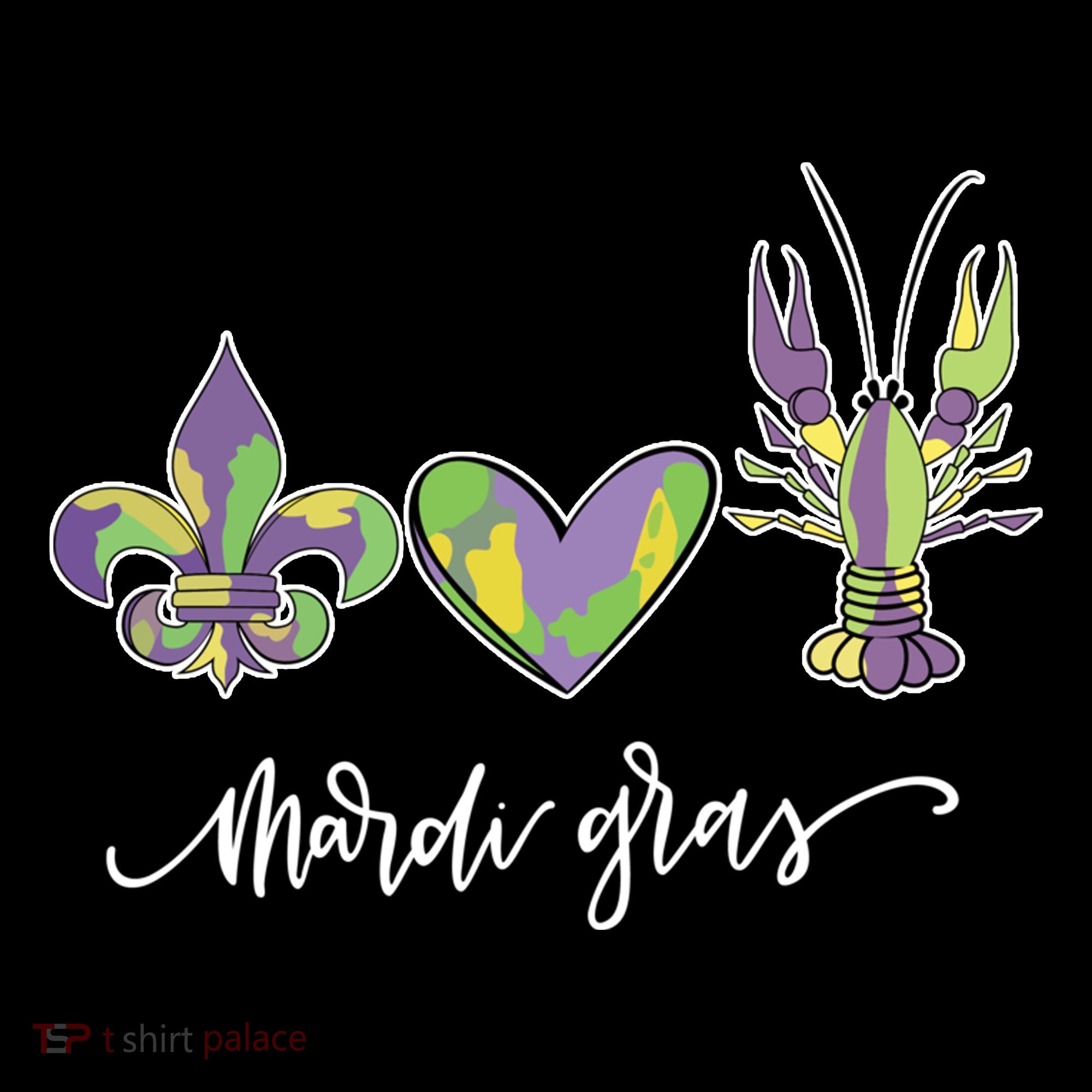 Mardi Gras Logo Heart Women's Tank Top