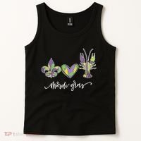 Mardi Gras Logo Heart Tank Top thumb 2