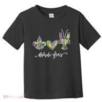 Mardi Gras Logo Heart Toddler T-Shirt thumb 0