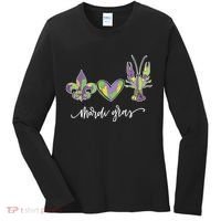 Mardi Gras Logo Heart Women's Long Sleeve Shirt thumb 0