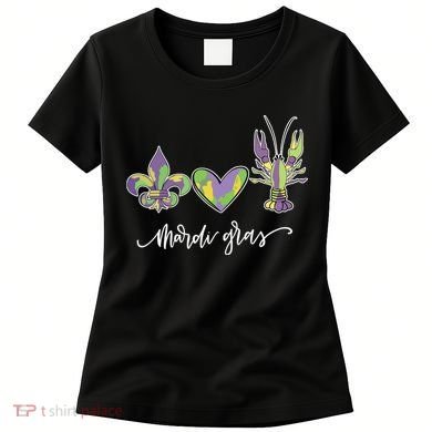 Mardi Gras Logo Heart Women's T-Shirt