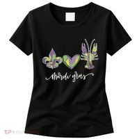 Mardi Gras Logo Heart Women's T-Shirt thumb 0