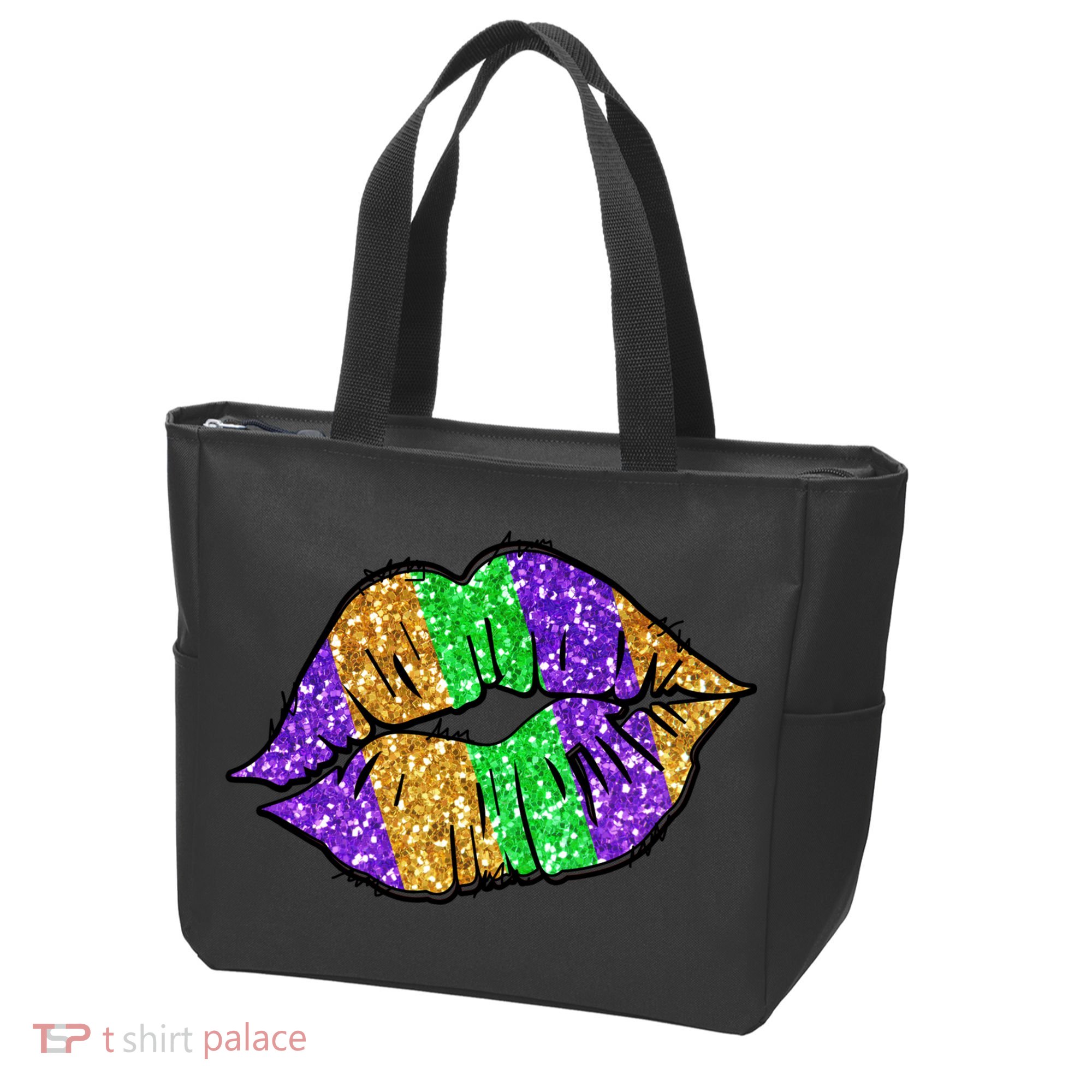 Mardi Gras Lips Tote Bag