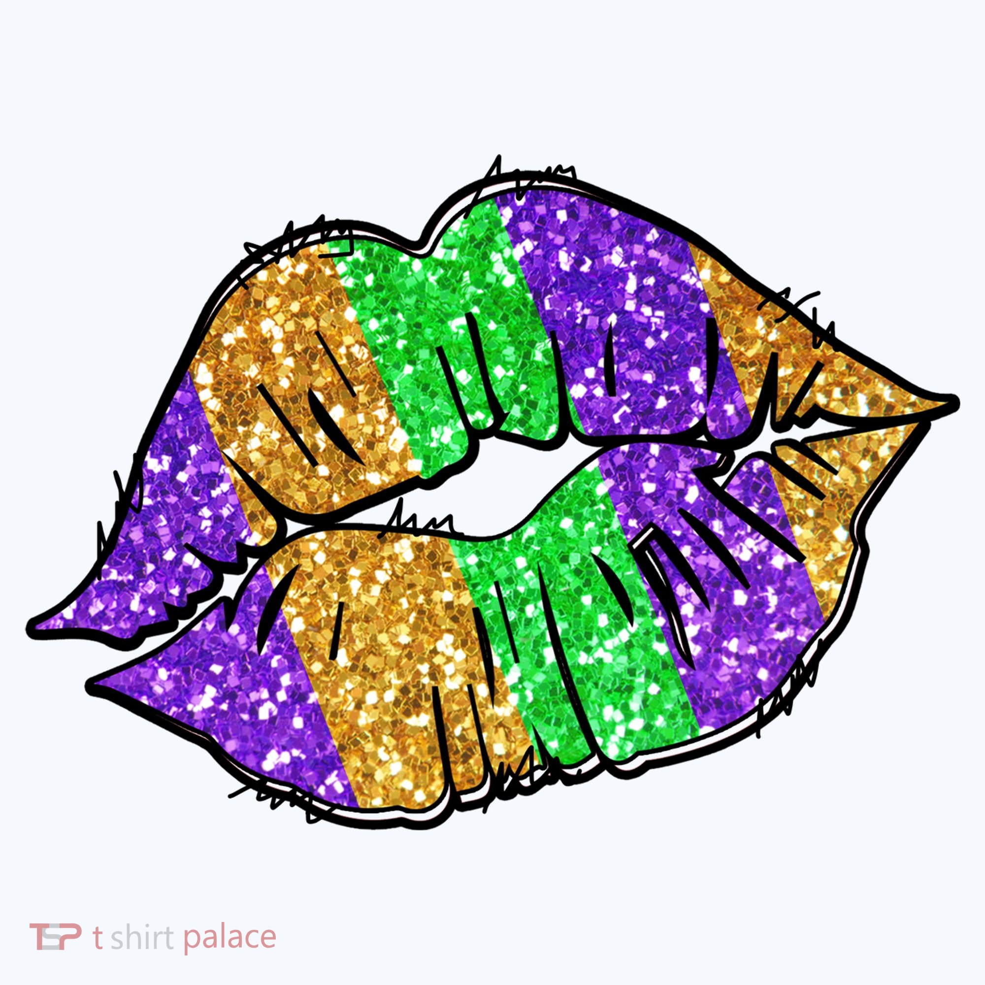Mardi Gras Lips Mousepad