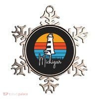 Michigan Great Lakes Lighthouse Beach Town Ornament thumb 0