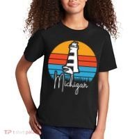 Michigan Great Lakes Lighthouse Beach Town Kids T-Shirt thumb 2