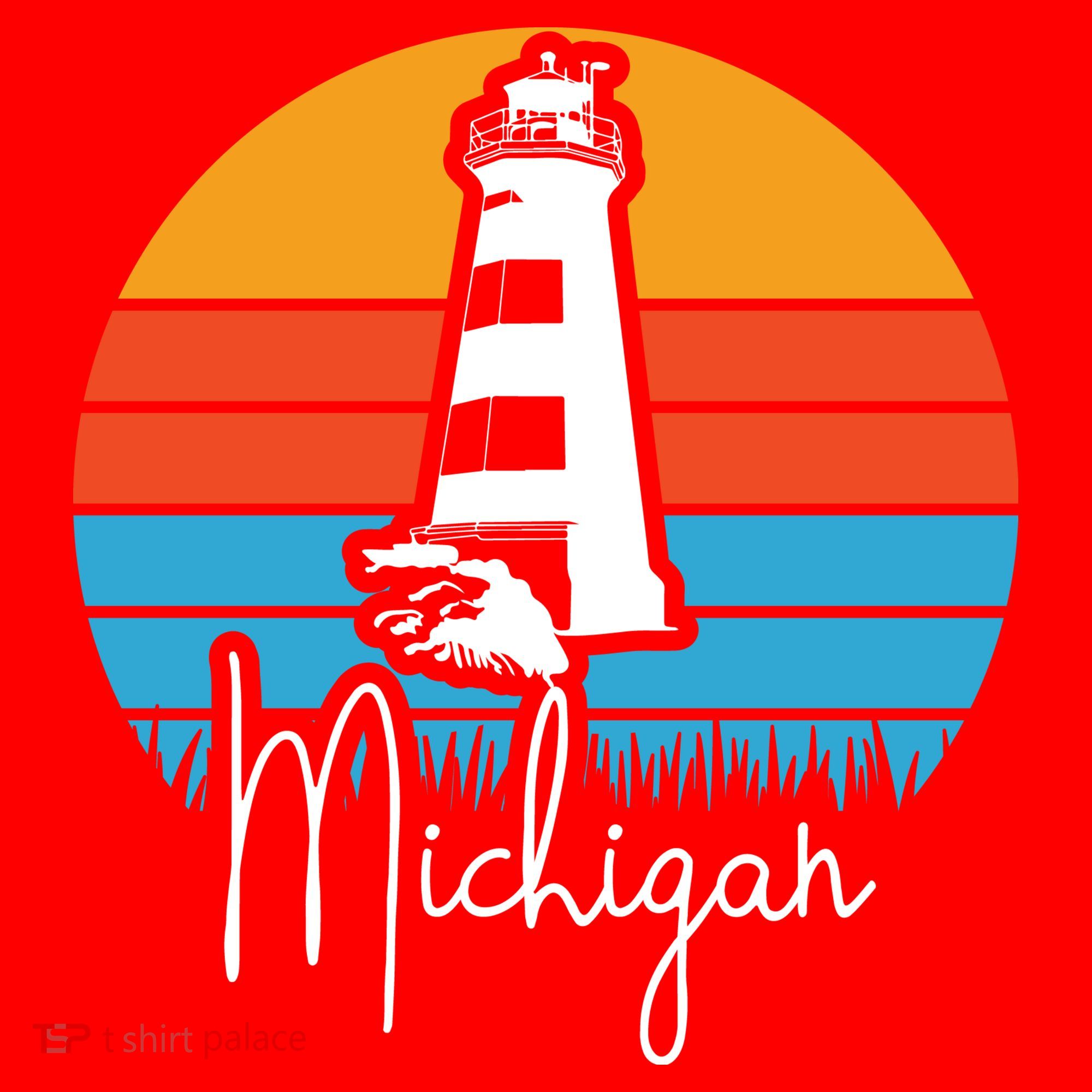 Michigan Great Lakes Lighthouse Beach Town Santa Hat