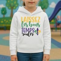 Mardi Gras Laissez Les Bons Temps Rouler Kids Hoodie thumb 3