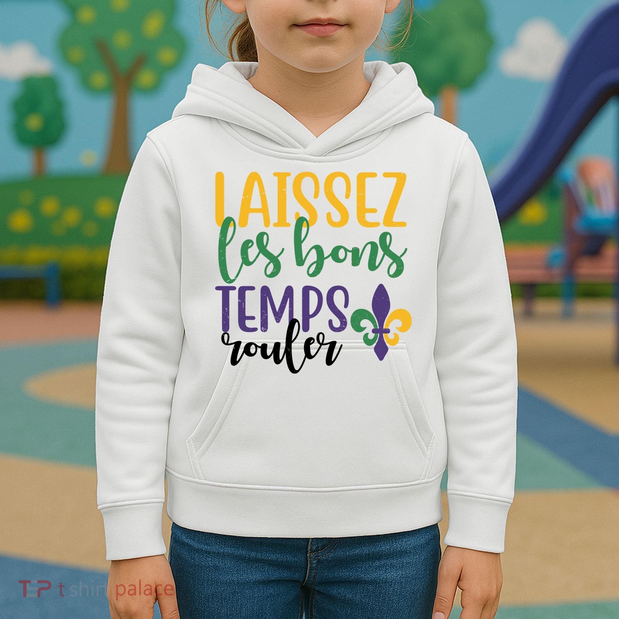 Mardi Gras Laissez Les Bons Temps Rouler Kids Hoodie