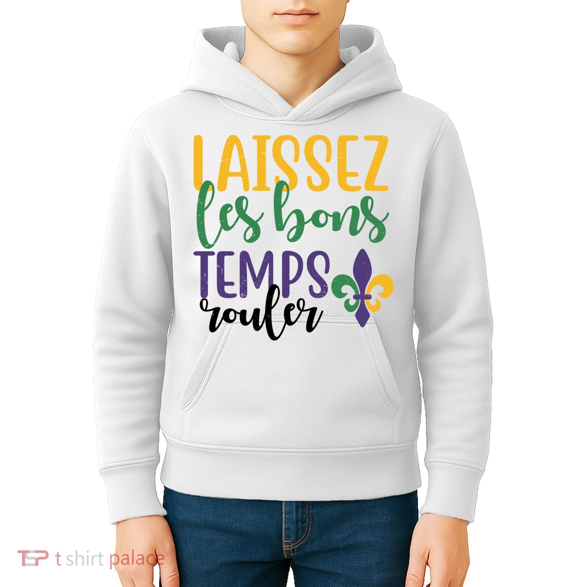 Mardi Gras Laissez Les Bons Temps Rouler Kids Hoodie