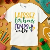 Mardi Gras Laissez Les Bons Temps Rouler Kids T-Shirt thumb 3