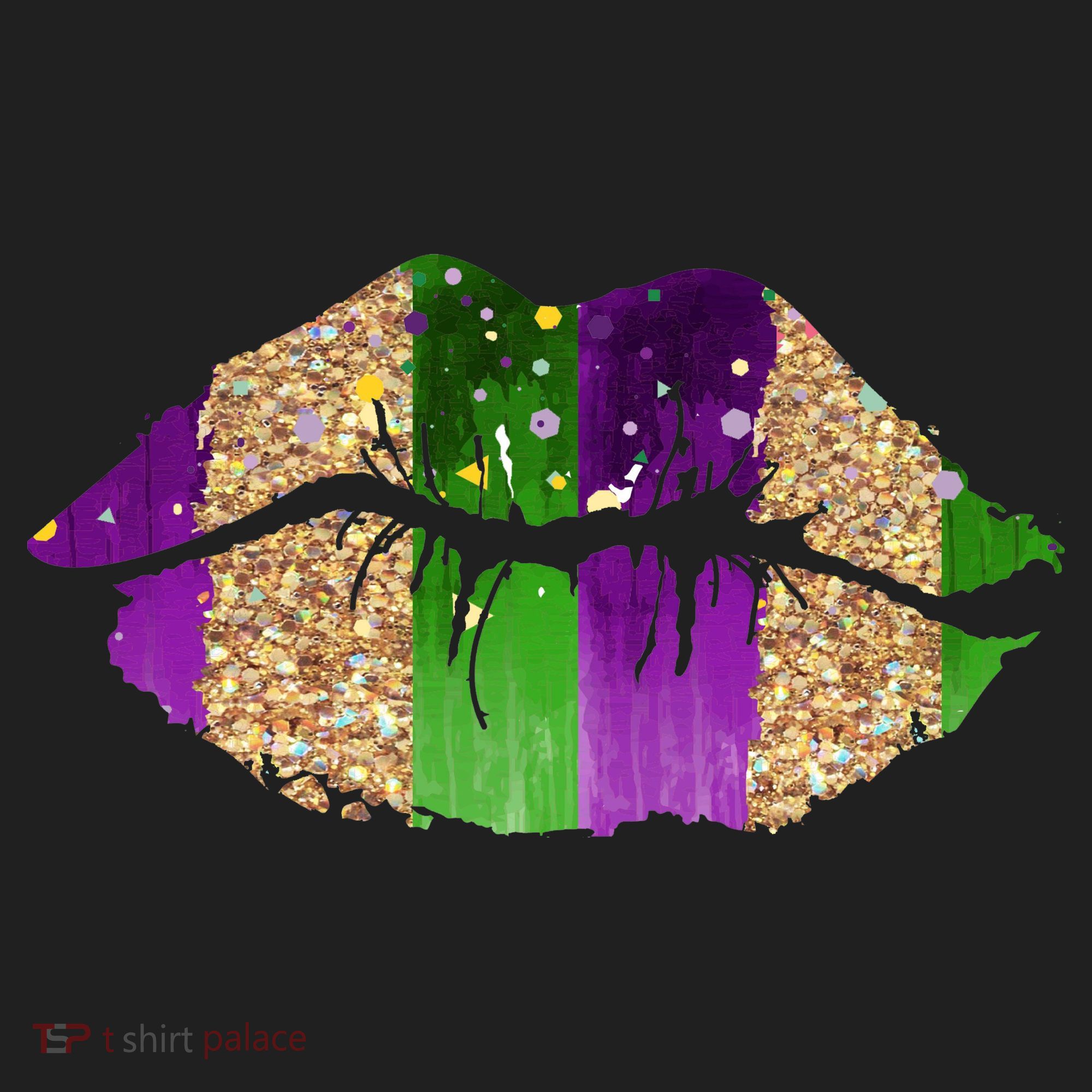 Mardi Gras Lips Celebration Women's Sweatshirt
